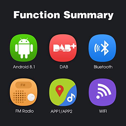 PUMPKIN 10.1 Inch Single Din Android 9.0 Car Stereo with GPS, WiFi, Support 128GB USB, Backup Camera, Android Auto, Detachable IPS Touch Screen, 1 Din 2 Din Universal - Thumbnail 7