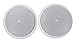 JBL Professional Control 26C 2-Way, 6.5” Round In-Ceiling Speaker with Metal Back-Can. 16 Ohm, 150 Watt. Sold as Pair. White, Paintable Grille.