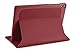 Devicewear Slim Google Nexus 9 Case Slim Vegan Leather Case with Six Position Flip Stand and On/Off Switch, Red (RDG-GN9-RED)