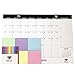 Donia 2019 Monthly Desk Pad Calendar, 17 x 12 Inches, With 6 Candy Color Sticky Notes