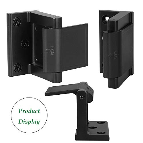Home Security Door Lock,Child Proof Door Reinforcement Lock with 3''Screws for Inward Swinging Door, Privacy Door Lock Deadbolt Defend Home and Hotels - Thumbnail 6