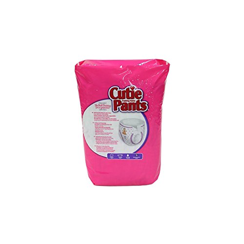 Cuties Toddler Training Pants for Girls, Size 4T-5T, 19-Count, Pack of 4
