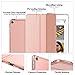 MoKo Case Fit iPad Air 3rd Generation 10.5 Inch 2019, Slim Lightweight Smart Shell Stand Cover with Translucent Frosted Back Protector Fit iPad Air 3, Auto Wake/Sleep,Rose Gold