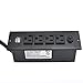 UL Listed Desktop in-Desk Table Furniture Recessed Mount Surge Protector Protection Power Strip Grommet Outlets Socket USB Charging Center (4 outlets Surge Protector)