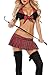 Women's Sexy School Girl Uniform Outfit Cosplay Rompers Plaid Skirt Lingerie Sets Purple