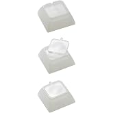 NevWear Relegendable Keycaps (12 Pack), DSA-Style, Customizable, Fits Cherry MX Switch Keyboards (Tansparent, Single (1x1))