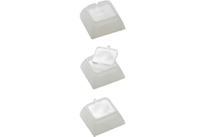 NevWear Relegendable Keycaps (12 Pack), DSA-Style, Customizable, Fits Cherry MX Switch Keyboards (Tansparent, Single (1x1))
