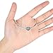 BAMOER 925 Sterling Silver Various Dazzling CZ Bead Charm For Women Snake Bracelet Charm (Heart)