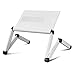 Furinno K6-WH Premium Aluminum 360 Adjustable Portable Folding Lapdesk,White