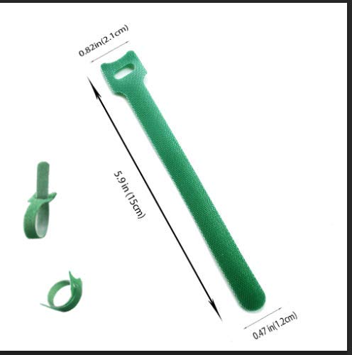Plant Clips 40 PCS for Gardening Gentle Plant & Flower Clamps Supporting Climbing Vines Stalks Stems Works with Bamboo Stake Tomato Cage Trellis with Bonus 50M Plant Twines