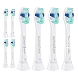 DiamondSmile Replacement Toothbrush Heads Compatible with Sonicare Plaque Control HX9028/64 8 Pack,fits 2 Series,Gum Health,DiamondClean,FlexCare,HealthyWhite Sonic Snap-On Brush Handles