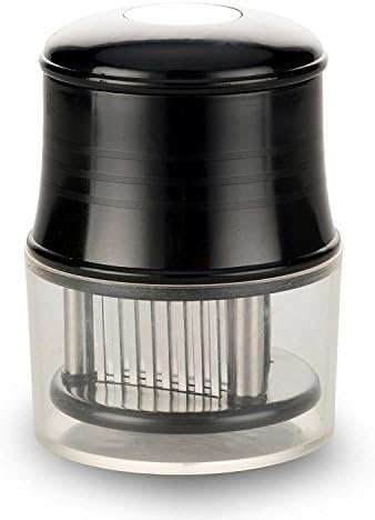 ENJOYPRO Meat Tenderizer 56 Blades Stainless Steel with Cleaning Brush (Black)