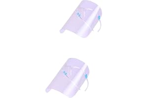 NOBRAND VWMYQ PCS Face Shield Protector, Clear, 2 Sets per Pack