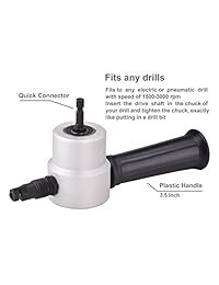 Cortador de plumas de doble cabeza, de metal, con doble cabeza, 360 grados, 5 piezas con caja de herramientas de hierro, para taller, bricolaje en casa y reparación de coches