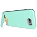 for Samsung Galaxy J7V J7 V Case, J7 Perx / J7 Sky Pro / J7 Prime/Halo / J7 2017 Case, OEAGO [Card Slot] [Brushed Texture] Heavy Duty Hybrid Dual Layer Wallet Case Cover with Kickstand - Mint