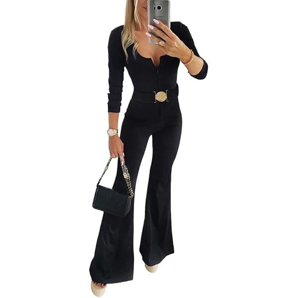 rurumimiブラック38ロングタイプ Zip-up jumpsuit in black - Norma Kamali | Mytheresa