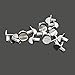 Cabinet Shelf Pegs 80 Pack Metal Bracket Support Pins 5mm 1/5 inch L Shaped Shelving Pegs for Kitchen Closet Bookcase Wardrobe Bookshelf Furniture