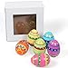 Billon Speed Easter Eggs Filled with Plush Rabbit 6pcs Surprise Eggs,Colorful Plastic Eggs Hunt for Children Reward Girls