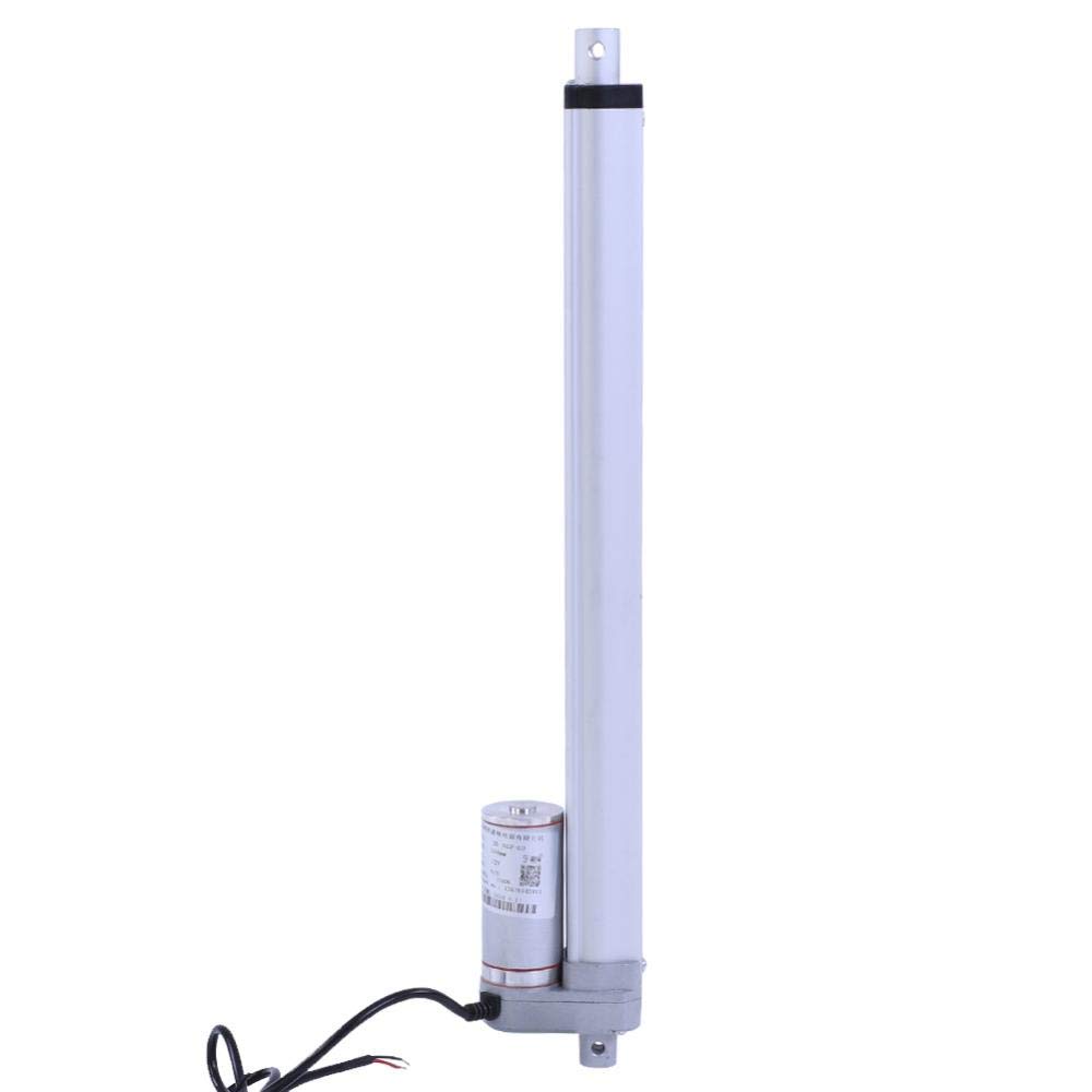 12V Linear Actuator Force 1500N Stroke 200mm/350mm/400mm/450mm/700mm/750mm Linear Actuator Lift Electric Motor Bracket Linear Actuator Motor for Automotive/Medical Devices(350mm)