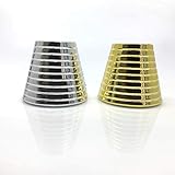2 Pieces Hair Cuff Women Plastic Hair Clips Ponytail Hair Cuff Headwear Hair Holder Girl(Silver&Gold)
