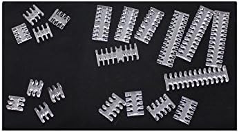 4, 6, 8, 6+8, and 24 pin PC cable combs clear acrylic 3mm (Pack of 20)