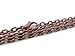 CleverDelights 3x4mm Cable Chain Necklaces - Antique Copper Color - 5 Pack - 24 Inch Length