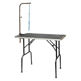 Go Pet Club Pet Dog Grooming Table with Arm, 30-Inch