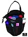 Saltwater Canvas, LLC Zippered Top Mesh Shower Bag, Black, for Dorm & Gym