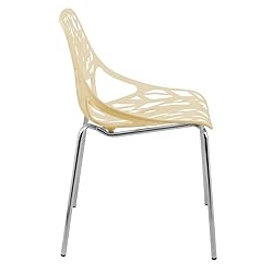 LeisureMod Asbury Modern Stackable Dining Chair Set