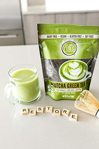 Coconut Cloud: Vegan Matcha Latte | Delicious, Lightly Sweetened. Made from Premium Japanese Grade Green Tea & Coconut Milk Powder (Dairy Free, Plant Based, Non-GMO), 21 Servings