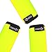 Cosmos 5 Pieces Fluorescence Yellow Comfort Neoprene Handle Wraps/Grip/Identifier for Travel Bag Luggage Suitcase Travel Bag Laptop Computer Tote Briefcases