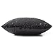 Kevin Textile Solid Bling Glitter Home Decorative Square Cushion Cover Sham for Sofa/Party, 18