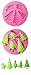 FOUR-C Cake Decor Moulds Christmas Tree Silicone Mold Color Pink