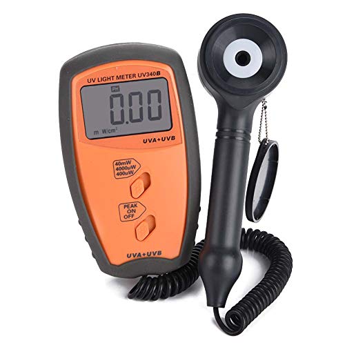 UV Light Meter, UV340B Digital Portable Handheld UV Light Meter UVA UVB Intensity Measure Tester - Thumbnail 5
