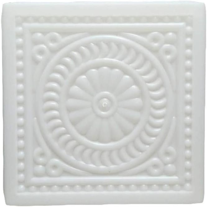 Yardwe Plastic Concrete Molds for Walkways Walk Maker Reusable Concrete Path Maker Molds Stepping Stone Molds DIY Brick Mold 12.6 x 12.6 x 2.4 Inch (White)