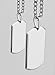 Engraved Stainless Steel His & Hers Dog Tag Necklace Pendant Set