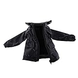 Jili Online Fashion Zipper PU Leather Top Coat for 1/3 1/4 BJD SD AS DZ Doll Clothes