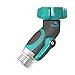45 Metal Hose Elbow, Heavy Duty Hose Adapter and Angle Connector with Water Shut Off Valve
