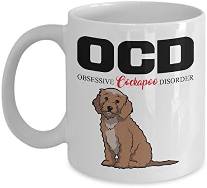COCKAPOO COFFEE MUG: Creative Hot Beverage Printed Mugs for Men, Women, Mom and Dad - Cute, Funny, Clever, Unique Specialty Drinkware - Microwave &amp; Dishwasher Safe - Fade Resistant