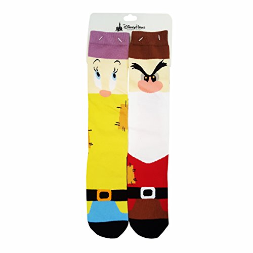 Parks Snow White and the Seven Dwarfs Dopey Grumpy Disney Novelty Socks