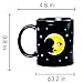 Vopie Color Changing Thermometer Heat Changing Mug Magic Sensitive Porcelain Coffee Cup - 10 OZ (Moon)