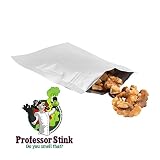 Professor Stink Smell Proof Reusable Bags - Stink Free Pack of Durable Sacks for Your Smelly Stuff (Herbs, Snacks and More) (4