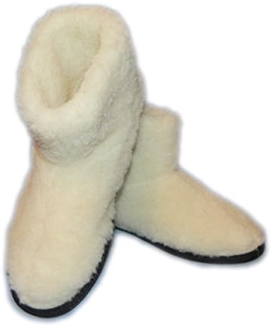 Wool Warm Indoor Non-Slip Suede Sole Slippers Boots for Teens/Women (US 7 - 8; EU 39 - 40)