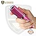 Lipstick Taser Pepper Spray Keychain Self Defense Kit For Women. Personal Protection Non Lethal Stun Gun Flashlight Combo With Police Grade OC, CS & UV Dye Tear Gas. Tazer Color ( PINK )