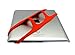 Padlette Tablet Handle, Holder, Grip for iPad Kindle Fire HD Surface Galaxy Tab and Compatible with Any Tablet with a Display from 8 inches to 11 inches (Mid-Size D3 Orange)
