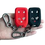 TANDRIVE 2PCS Silicone Smart Key Fob Case Cover for