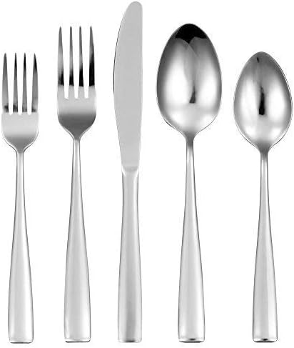 20-Piece Silverware Set Flatware Cutlery Set, stainless steel Service for 4, Include Knife/Fork/Spoon, Mirror Polished, Dishwasher Safe