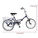 Artudatech Single-Speed 20″ Adult 3-Wheel Tricycle Trike Cruise Bike Bicycle with Basket Bluethumb 1