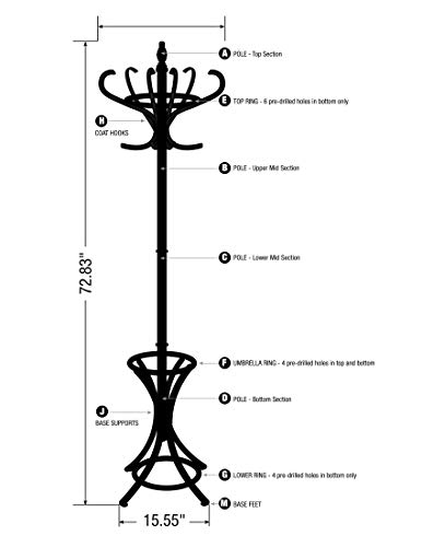 3 Headbourne+8000+Standing+Umbrella+Walnut