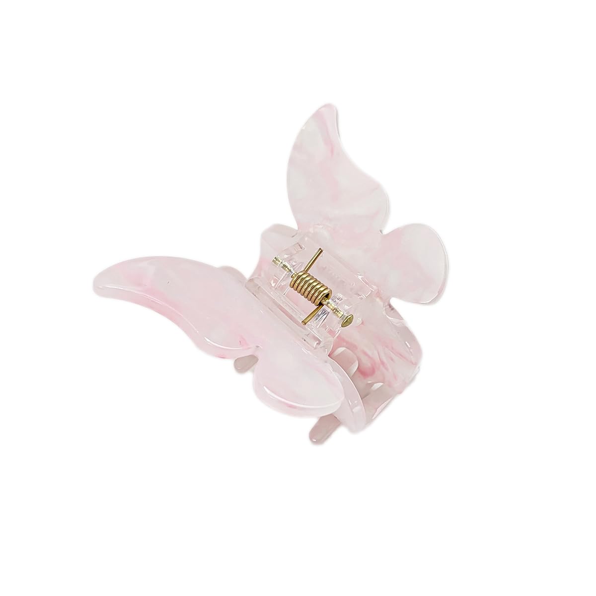 Hair Clips Butterfly Women's Small Hair Clip, Butterfly Hair Clip, Non-Slip Hair Claw Clips, Shell Marble Hair Catcher Pine for Women Girls Ladies, Pink